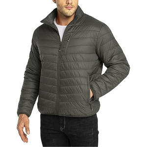 Chaqueta Acolchada con Cremallera y Logotipo Personalizado OEM para Hombre, Talla Grande, Ropa Gruesa de Invierno - Product Image 1