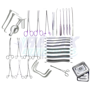 REEAX ENTERPRISES Excelente calidad 9 piezas Ginecología Base de instrumentos quirúrgicos Set Acero inoxidable - Product Image 1