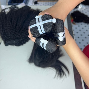 Extensiones de Pelo Liso de Piano, Extensiones de Pelo de Trama de Vietnam, Color Natural, Súper Doble Dibujado - Product Image 3