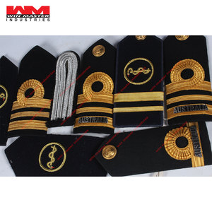 องศา Epaulettes ชุดสายรัดไหล่คุณภาพสูง ออกแบบตามสั่ง ผลิตในปากีสถาน ชุดและอันดับพนักงานลูกเรือ - Product Image 1