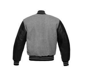 Chaqueta universitaria con letras de béisbol personalizada de alta calidad de fabricante OEM para hombre, tela de algodón informal bordada de chenilla a prueba de viento - Product Image 3