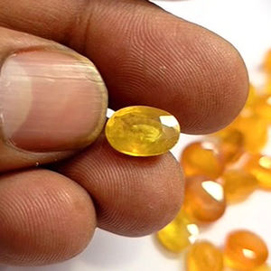 แซฟไฟร์สีเหลืองนครุบ97ชิ้นขนาด10มม. ถึง12มม. รีเหลี่ยม384 CTS iroc ขายพลอยหลวมคุณภาพสูงตัดเรา $231ทั้งหมด - Product Image 5