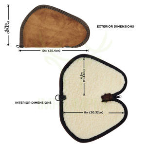 Hot Selling Custom Made Handgun <b>Case</b> made of Genuine Cow Suede Leather | High Quality <b>Gun</b> Bag for Firearm Storage and Protection - Product Image 2