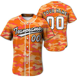 Maillot de softball brodé, design personnalisé, style boutonné, maillot de baseball en mesh vierge pour homme - Product Image 3