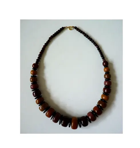 Collar de cuentas de madera hecho a mano, cuentas de madera marrón Mala 108 Mala para meditación al mejor precio - Product Image 5