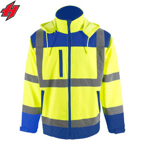 Best Seller Durable Reflective Polyester Waterproof Construction <b>Safety</b> Jacket with Multi-Function Pockets Wholesale Workwear - Product Image 2