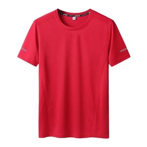 T-shirt d'été à manches courtes en soie glacée pour hommes Séchage rapide Vêtements de respiration de la peau Rafraîchissant T-shirts de sport de couleur unie - Product Image 6