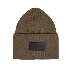 Venta al por mayor en blanco de punto personalizado Beanie con logotipo de alta calidad de los hombres gruesos invierno Racing Beanie gorras - Product Image 1