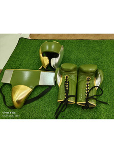 Juego de Boxeo Profesional de Cuero Vacuno de Alta Calidad con Logotipo Personalizado, Juego de Boxeo de Cuero Vacuno Genuino para Competencia - Product Image 6