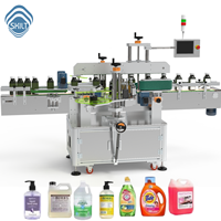 Etiquetadora Automática de Alta Velocidad SKILT de Doble Cara para Etiquetas Transparentes, Botellas de Champú, Jabón Líquido para Manos, Control por Servomotor