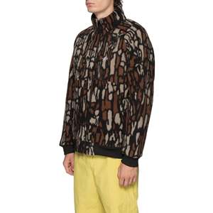   Veste en polaire réversible pour homme, style streetwear, design patchwork brodé, taille XL, fermeture éclair - Product Image 3
