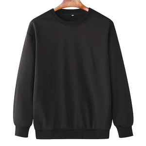 Sweat-shirt à col rond pour homme, manches longues, respirant, doublé en polaire, 100% coton, coupe classique, hiver, décontracté, service OEM personnalisé - Product Image 1