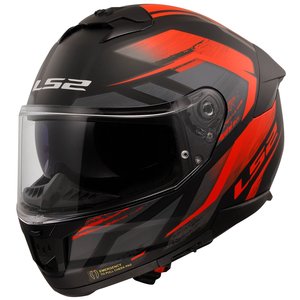 LS2 STREAM 2 FURY MAT SYAH-grã-NEON SARI KASK