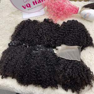 Perruque birmane bouclée vierge Remy cheveux humains 100% couleur naturelle longue longueur Option de dentelle transparente en gros - Product Image 3