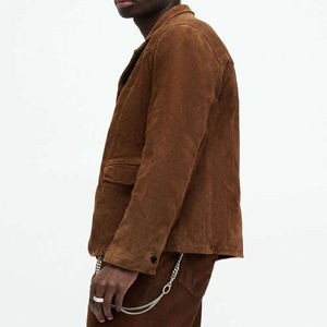 High Quality <b>Men's</b> <b>Suede</b> <b>Jacket</b> for Fashion Genuine Material Custom Sizes Wholesale Price <b>Suede</b> <b>Jacket</b> For <b>Man</b> - Product Image 3