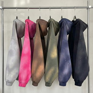 Sudadera con Capucha de Algodón de Felpa Gruesa de Alta Calidad, Impresión Puff, Hombros Caídos, Estilo Holgado, Logotipo Personalizado, Fabricantes de Sudaderas con Capucha OEM - Product Image 1