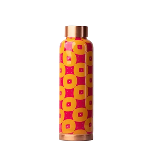 Botella de agua de cobre de diseño minimalista, buena calidad, estilo premium, vasos impresos, artículos de regalo perfectos - Product Image 3