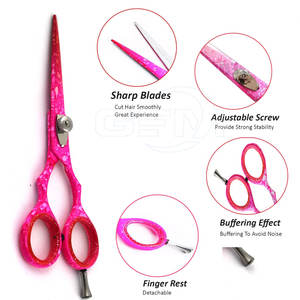 Tijeras de Peluquería de Acero Inoxidable 4Cr13 de Alta Calidad con Mango Mediano y Logotipo Personalizado para Diestros, Suministro Directo de Fábrica - Product Image 4