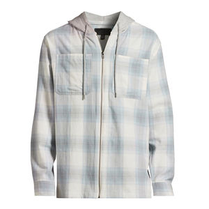 2024 nouveaux sweats à capuche en coton pour hommes décontracté hommes à carreaux manches longues sweats à capuche à carreaux imprimé fermeture éclair sweats à capuche pour hommes - Product Image 3