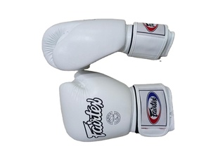 Top Selling White Fairtex Boxing Gloves Waterproof Genuine Cowhide Leather Training & Sparring Fighting Fairtex Gloves CP-BG-87 - Product Image 5