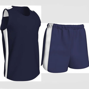 Contrast Color <b>Track</b> & Field Uniform for Adults & Kids Sleeveless Top & Shorts for Team Sports Running Uniforms Top Performance - Product Image 4
