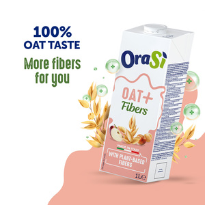 Boissons végétales OraSi Avoine + Fibres 1 litre 12 unités - Product Image 3