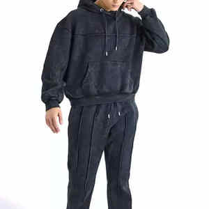 Pantalons baggy survêtements pantalons de survêtement et sweat à capuche 2 pièces ensemble de pantalons survêtement polaire surdimensionné Baggy - Product Image 1