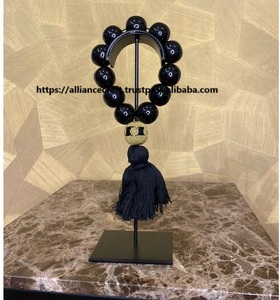 Guirlande de perles de décor en résine rustique pour anneau de serviette et couronne d'artisanat de chambre à coucher de ferme pour bas de Noël - Product Image 4