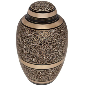 Decoración Vintage, acabados mate de latón, urnas de cremación extra grandes para adultos, suministros funerarios de latón de Metal sólido de Calidad exclusiva - Product Image 5
