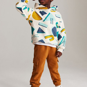 Sweats à capuche surdimensionnés pour enfants personnalisés vente en gros en détresse brodés pour enfants sweat à capuche pour filles appliques lavage à l'acide sweat à capuche pour garçons - Product Image 2
