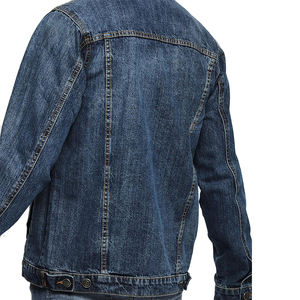 Meilleure vente Jeans pour homme Veste en jean respirante avec fermeture à boutons quatre poches Veste denim de style hivernal pour homme - Product Image 2