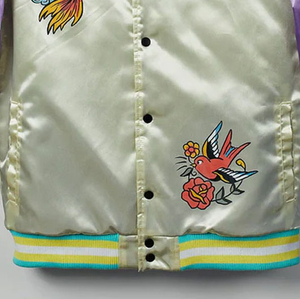 Chaquetas Varsity de Béisbol Impermeables y Gruesas con Bordado de Satén Personalizado Estilo Urbano para Hombre, Servicio OEM - Product Image 5