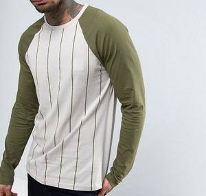 Camiseta de manga larga con diseño personalizado, rayas verticales de dos tonos, gráfico de manga larga, diseño moderno de alta calidad para hombre - Product Image 6