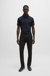 Nouveau Design Hommes À Séchage Rapide Pour Polo T-shirt En Couleur Noire Unie Polo T-shirt - Product Image 3