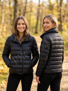 Chaqueta Acolchada Ligera, Informal, para Exteriores, con Cierre, Acolchada, Brillante, Transpirable, Lisa, para Invierno - Product Image 4