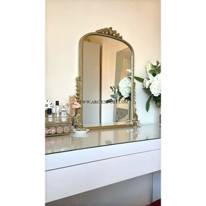 Miroir mural en laiton de grande taille, artisanal, de style antique, décoration pour la maison, les hôtels et les stations balnéaires, miroir de sol pour la chambre à coucher - Product Image 2
