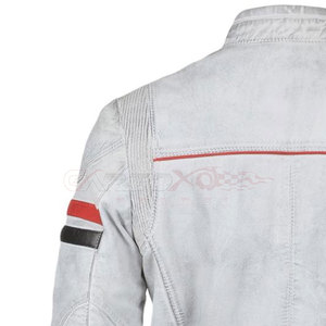 Chaqueta de cuero de alta calidad de secado rápido para hombre, chaqueta de moto de cuero de color personalizado para hombre - Product Image 6