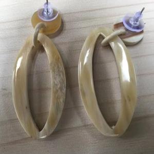 Pendientes de Cuerno de Búfalo para Niñas, Pendientes de Mujer, Joyería de Cuerno, Cuerno Natural para Mujer, Alta Calidad - Product Image 3
