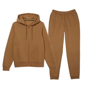 Chándal de hombre de lana, sudadera con cremallera y logotipo personalizado, conjunto de pantalón de chándal - Product Image 3