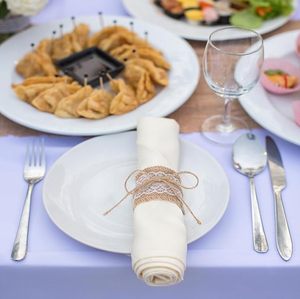 Nouveau design Tissé Serviette Anneau Titulaire À La Main Automne Rotin Serviette Anneau Titulaire Naturel Serviette Verrouillage Titulaire en Vrac - Product Image 3