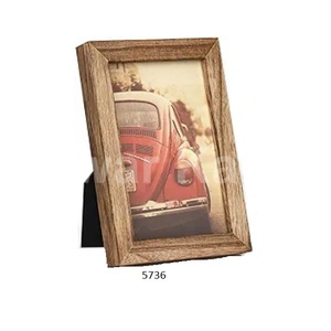 Solid Wood Brown <b>Photo</b> <b>Frame</b> With High Definition Glass <b>For</b> Home Living Room Dining Room Office Tabletop Or <b>Wall</b> Display - Product Image 1