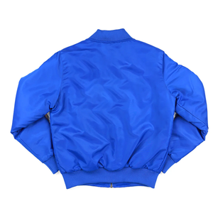 Chaqueta Bomber de Satén Azul Rey Zeta Phi Beta, Prenda Exterior Premium de la Hermandad Griega, Detalles Funcionales con Cierre de Cremallera/Presión en la Parte Delantera para Primavera - Product Image 4