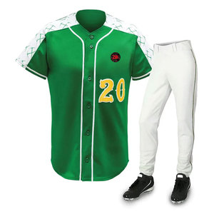 Best Selling OEM Service Men's Adult <b>Baseball</b> Softball Uniforms Custom Design Moisture Wicking Anti-Bacterial Breathable 100% - Product Image 1