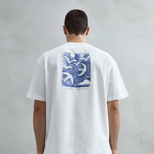 T-Shirt Beige Regular Fit 100% Cotone - 240g Anti-Pilling - Product Image 1