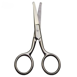 Tijeras de Precisión para Cejas de Acero Inoxidable con Mango de Cerámica Recto, Herramienta de Cuidado de Belleza, Recorte Preciso, Salón de Belleza - Product Image 1