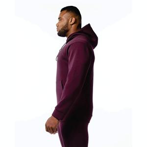 Pull à capuche bouffant de créateur pour homme coupe régulière 3D épais 70% coton 30% polyester recyclé essentiel trèfle grande taille - Product Image 4