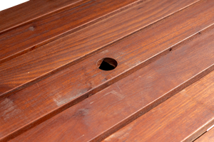 Meilleures ventes : Table de salle à manger d'extérieur en bois massif de Melaleuca de haute qualité pour ferme, jardin, parc, villa, hôtel, cour, école, salon - Product Image 6