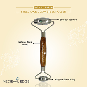 Luxury Indian Factory Original Stainless Steel Face <b>Roller</b> Original Skin Care Tool for Relaxation Puffiness Reduction Massage - Product Image 3