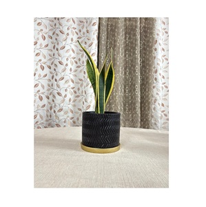 Pots en terre cuite carrés de qualité supérieure faits à la main avec des soucoupes Plantes de jardin et succulentes Pot de fleurs - Product Image 6