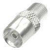 Conector de Antena Adaptador Coaxial F Blanco 00205224 - Product Image 1